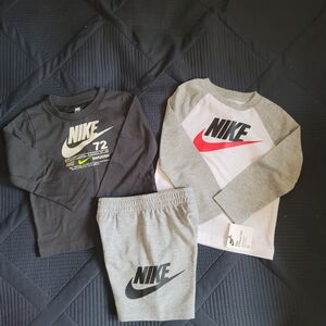 Nike Kids' Black and Gray Outfit Set